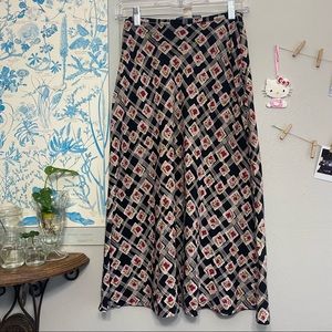 Vintage one of a kind maxi rose skirt
